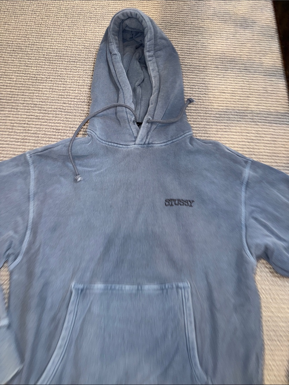 Stussy faded Blue Pullover Hoodie